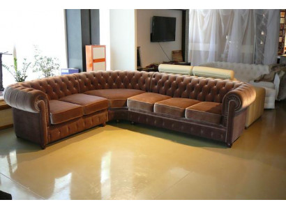 Canapé d'angle Ensemble de canapé Chesterfield Coin Coin Canapé Rembourrage Siège Suite de canapé neuf
