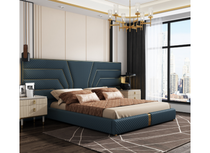 Chambre de luxe Lit Lits Doubles Design Mobilier Cadre de lit Hôtel