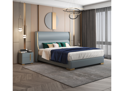 Lits Chambre Double Bois 180x200cm Lit Rembourrage Design Luxe