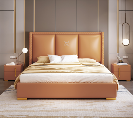 Lit double Chambre Lit Mobilier de luxe Lit double Hôtel Ameublement