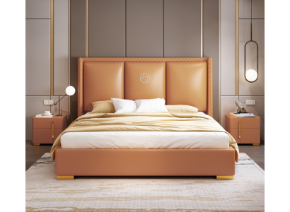 Lit double Chambre Lit Mobilier de luxe Lit double Hôtel Ameublement