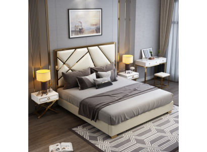 Conception de rembourrage de lit de luxe pour des lits doubles d'hôtel pour chambre de sommeil 180x200cm.