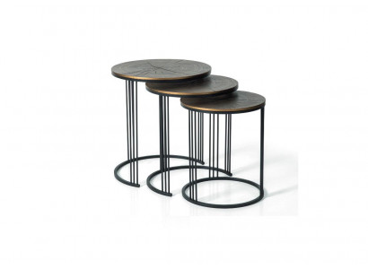 Table basse moderne Table d'appoint Designer Table de salon Tables 3x Table