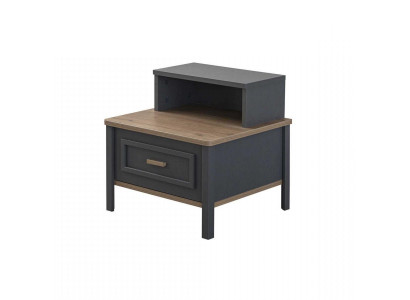 Table de chevet Consoles Tables de nuit Bois Gris Chambre Classique