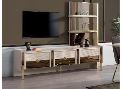 Unité murale TV Meuble bas Buffet Sideboard Mobilier design Salon moderne