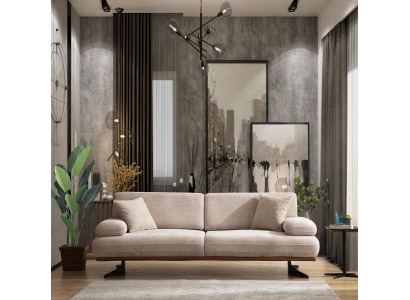 Salon Moderne Canapé Trois Places Design Canapé Rembourré de Luxe Mobilier