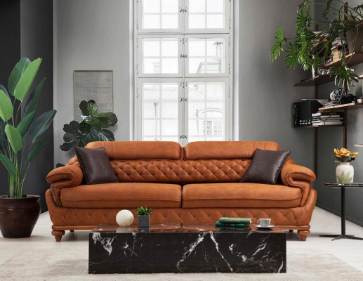 Ensemble complet de salon moderne Trois places Canapé Fauteuil de luxe