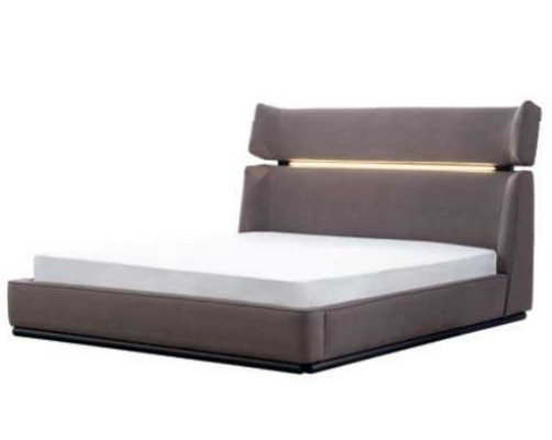 Ensemble de chambre moderne de 6 pièces: Lit 2x Tables de chevet Commode avec miroir.