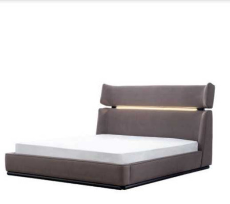 Chambre Luxe Lit Moderne Élégant Lit Moderne gris 180x200