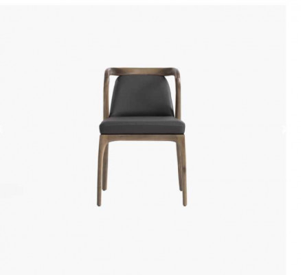 Chaise de luxe pour salle à manger Fauteuil Rembourrage en bois Chaises en bois Meubles en bois massif