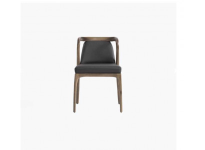 Chaise de luxe pour salle à manger Fauteuil Rembourrage en bois Chaises en bois Meubles en bois massif
