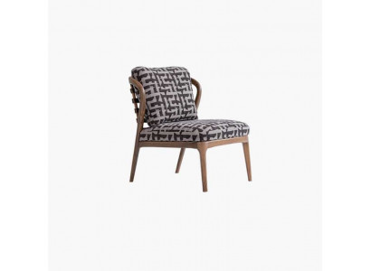 Fauteuil de salon design moderne de luxe en gris canapé une place en tissu pour salon