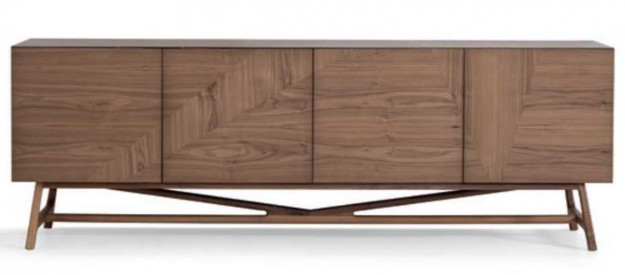 Buffet de salle à manger moderne de design de luxe en bois Commode Buffet de rangement