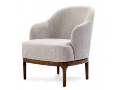 Fauteuil de luxe pour salon, design gris, mobilier de salon Club Lounge, siège unique