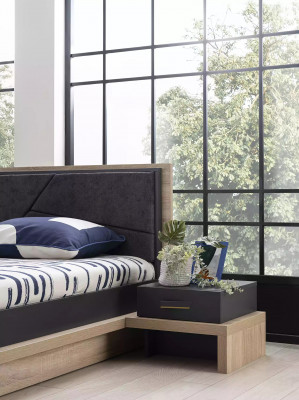 Meubles de chambre d'enfants Lit pour enfants Chambre d'enfants Lit Gris Ensemble de 4 pièces Suite