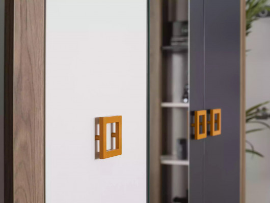 Armoire pour vêtements d'enfants mobilier pour enfants en bois gris de la chambre d'enfant