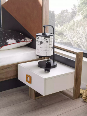 Complétez le mobilier pour enfants Complétez le lit pour enfants Chambre d'enfant Bois Gris Ensemble 4 pièces
