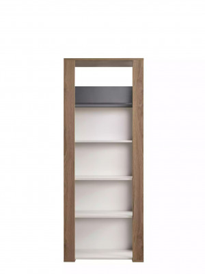 Bibliothèque de bureau pour enfants en bois brun - Ensemble de 3 pièces - Fauteuil