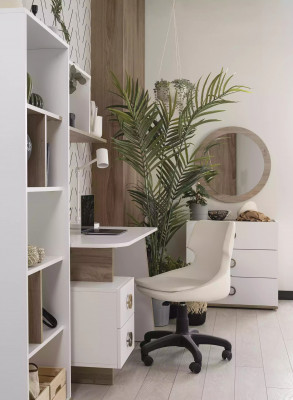 Bibliothèque pour enfants en bois blanc composée de 3 pièces