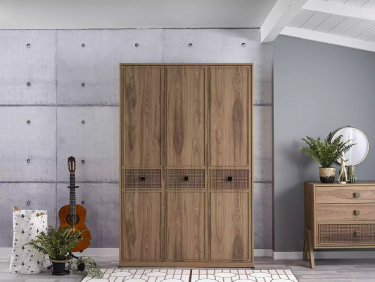 Armoire Armoire Armoire en bois Meubles de chambre Bois Marron nouveau
