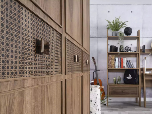 Armoire Armoire Armoire en bois Meubles de chambre Bois Marron nouveau