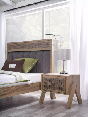 Meubles pour enfants Lit complet Chambre d'enfants Lit Bois Marron Ensemble 4 pièces