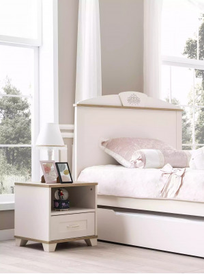 Lit enfant lit fonctionnel lit en bois lit extensible blanc ensemble 5 pièces neuf