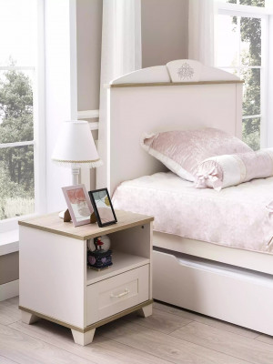 Lit enfant lit fonctionnel lit en bois lit extensible blanc ensemble 5 pièces neuf