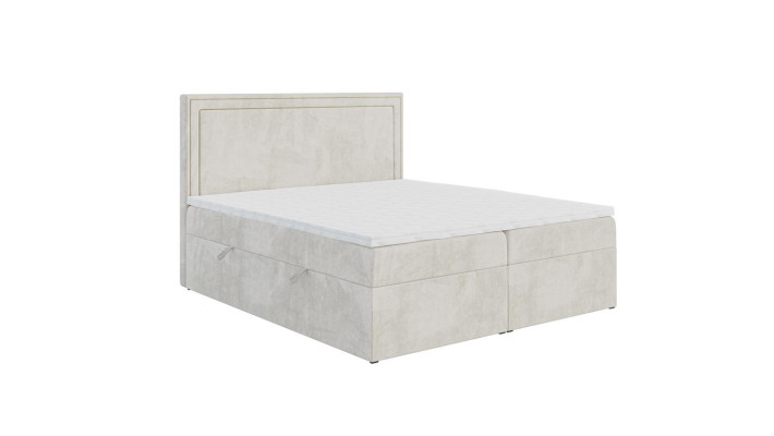 Conception de literie moderne de luxe pour chambre à coucher double. Meuble de lit Box Spring.