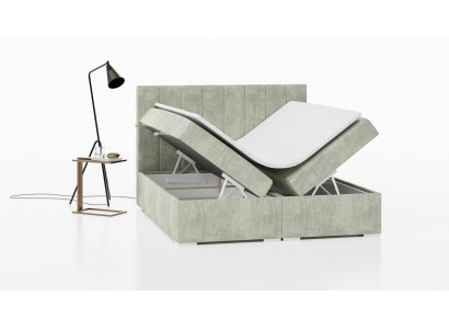 Lit de luxe Mobilier rembourré Chambre à coucher Lit boxspring Design Lit double neuf