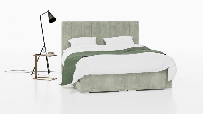 Lit de luxe Mobilier rembourré Chambre à coucher Lit boxspring Design Lit double neuf