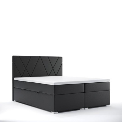 Chambre de luxe Lit Tissu de rembourrage Design Lit double Mobilier Lit sommier à ressorts