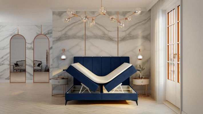 Lit moderne Chambre Designer Lit double Lit sommier Lit rembourré