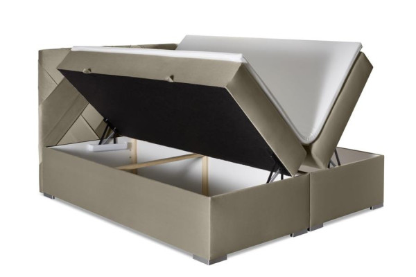 Concepteur de lits de luxe Chambre à coucher Design Mobilier rembourré Moderne Lit double Lit à sommier tapissier