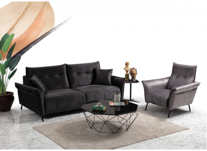 Salon Suite Meubles de design moderne Canapé de luxe Ensemble de 2 pièces.