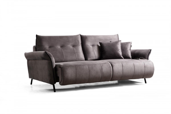 Canapé Canapé Salon Trois places Canapé rembourré Design de luxe Mobilier moderne Textile