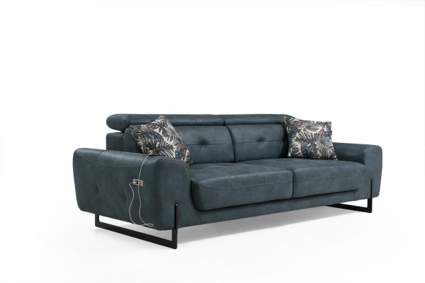 Ensemble moderne de 3 pièces pour le salon, set de canapé design, fauteuil rembourré neuf