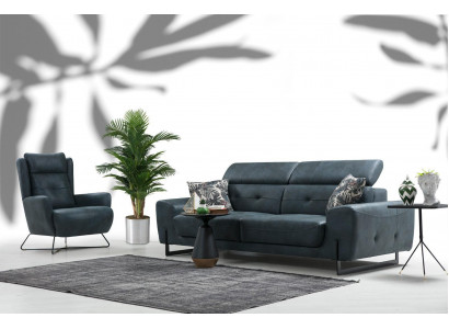 Ensemble de canapé 2 pièces canapé trois places canapé salon fauteuil design en tissu meubles