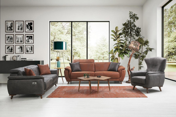 Ensemble de canapé 3 pièces pour salon, canapé trois places, canapé moderne, fauteuil de luxe