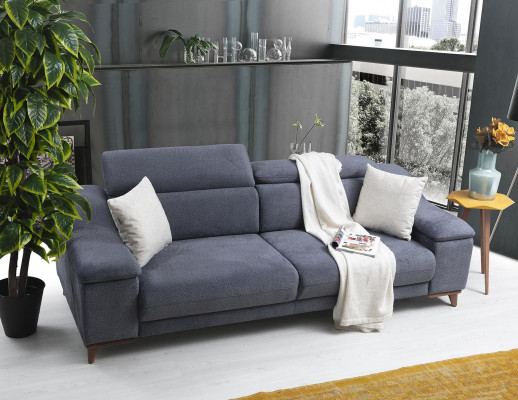 Salle de séjour Canapé complet 2 pièces Trois places Moderne Fauteuil textile neuf Meuble Canapé