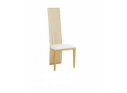Chaise de design en tissu de luxe Chaises classiques en acier inoxydable Fauteuil Voltaire Chaises