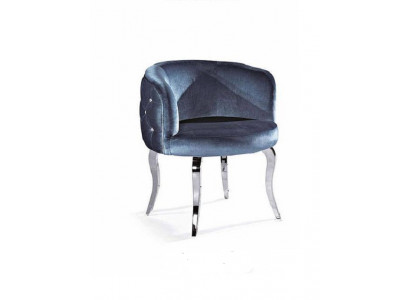 Chaise en tissu de design Salle à manger acier inoxydable Fauteuil Chaise Fauteuil Salon Place assise