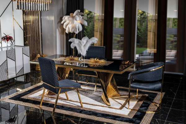 Ensemble de salle à manger Chaise Table 4 chaises Groupe 5 pièces Mobilier de groupe