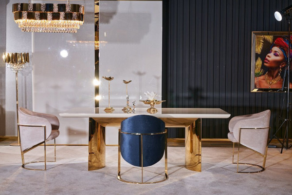 Salle à manger Ensemble Table + 4x Chaises Ensemble de chaises de salle à manger Groupe de table 5pcs