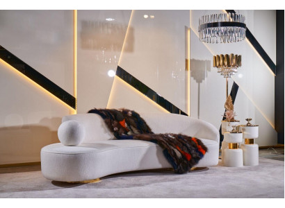 Canapé trois places de luxe - Canapés 3 places - Design de siège - Meubles - Canapés - Blanc