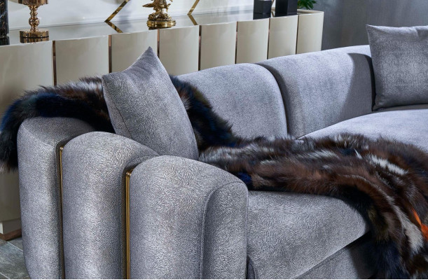 Ensemble de canapé 3+3+1 Siège Table basse Ensemble Canapé Rembourrage Canapé 4 pièces. ensemble