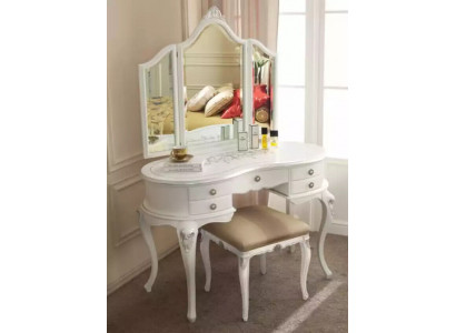 Coiffeuse avec miroir Ensemble complet Chambre à coucher neuf 2 pièces. Console