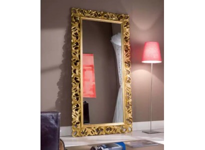 Design classique Miroir Buffet de salon Cadre en bois de luxe nouveau