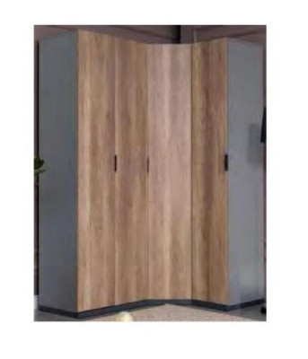 Chambre d'enfants Ensemble de chambre de jeunes Lit Armoire d'angle Armoire Bureau Mobilier 4 pièces