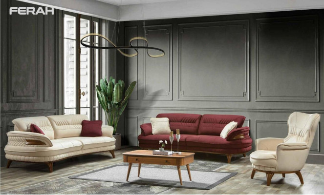 Ensemble de canapés 3+3+1 Fauteuil Canapés Suite Siège Ensemble de luxe